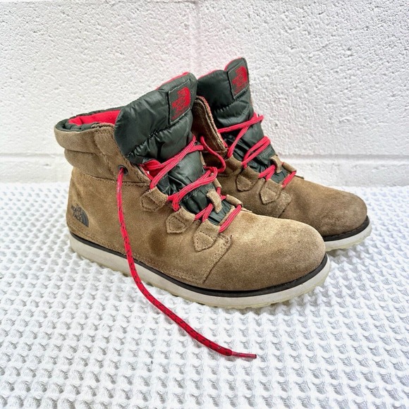 The North Face Brown Chilkat Heatseeker Boots Women’s Leather Suede Sz 9 - Picture 3 of 11